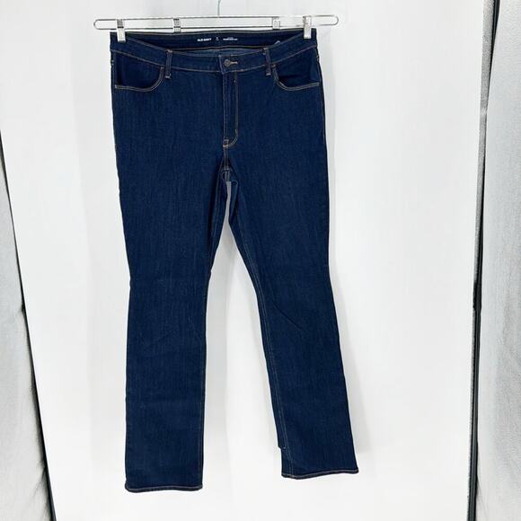 Old Navy Denim - Old Navy mid rise kicker bootcut dark wash business casual jean size 16 Tall